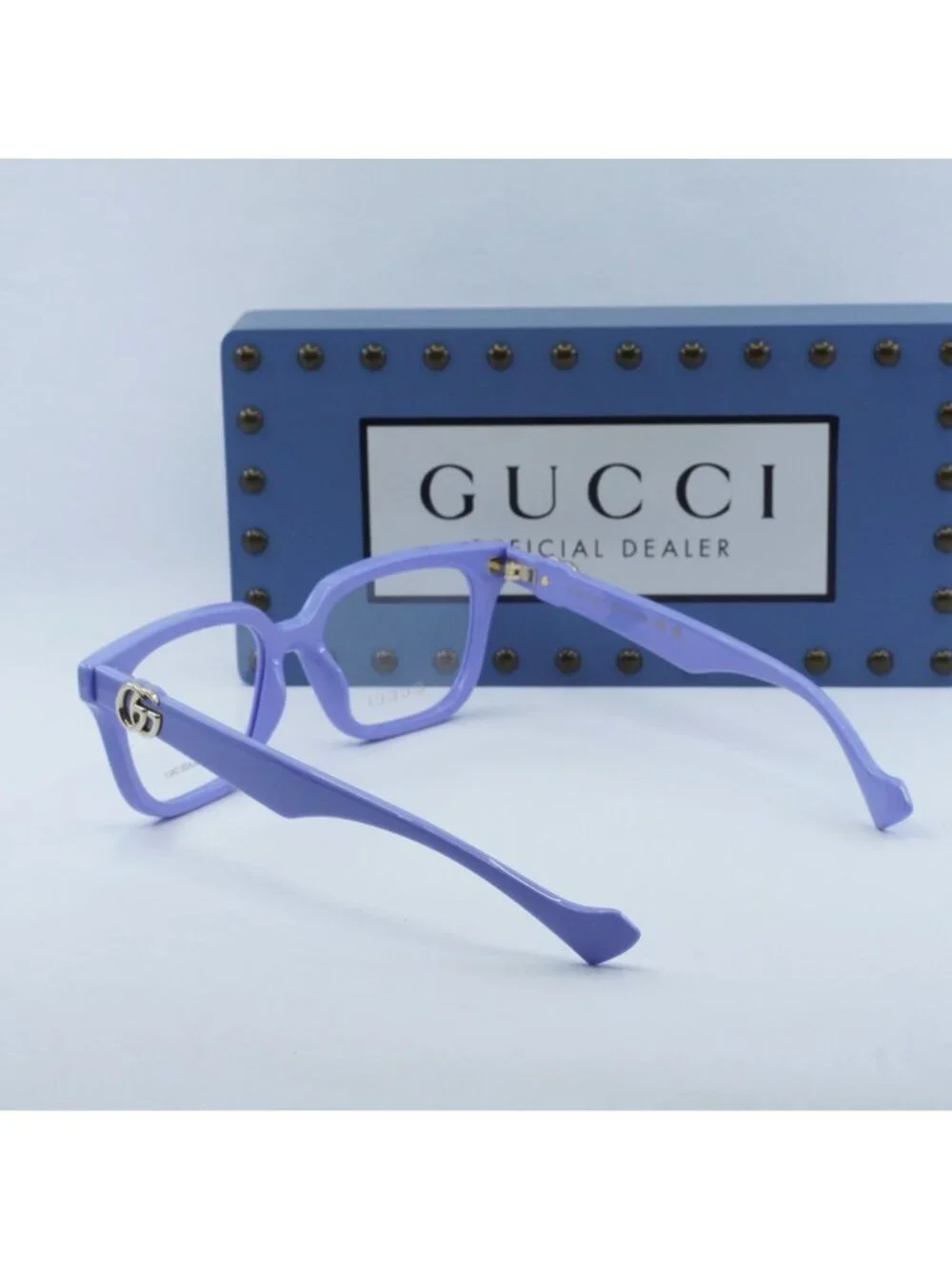 Gucci GG1536O 008 Square Eyeglasses - Lilac 53mm